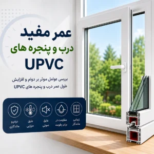 عمر مفید پنجره های UPVC و عوامل موثر بر دوام پروفیل و شیشه دوجداره